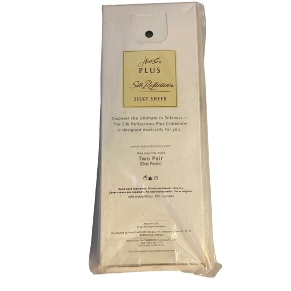 #8006 Vintage 8 Pairs of Hanes Knee Highs Plus Silk Reflections - Picture 3 of 3